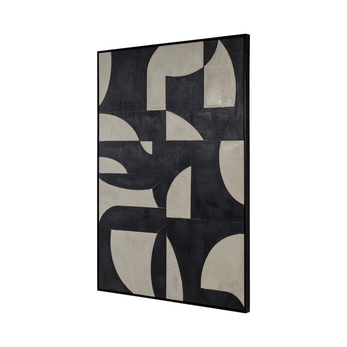 Black Geometrical Pattern Wall Art | Oroa.com