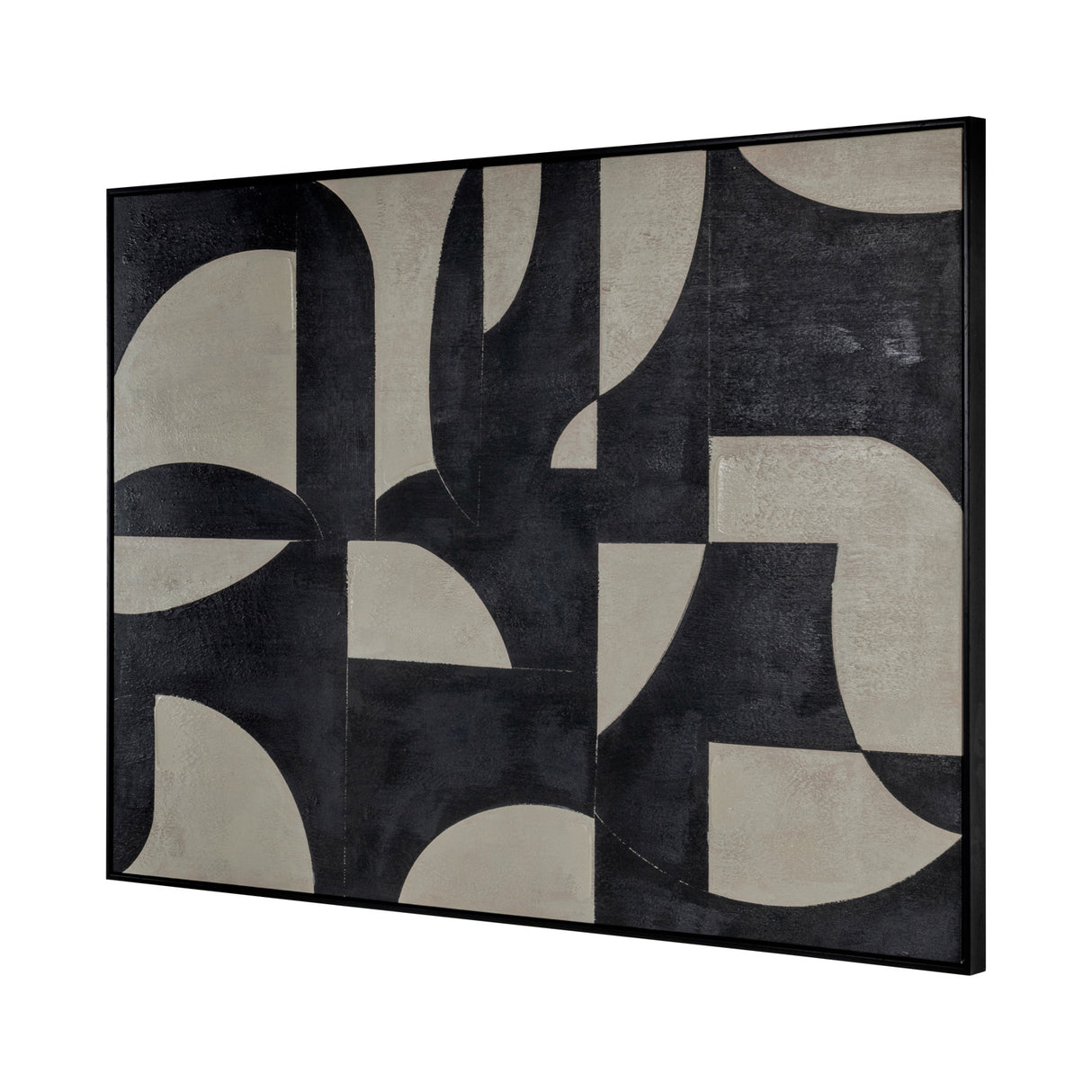 Black Geometrical Pattern Wall Art | Oroa.com