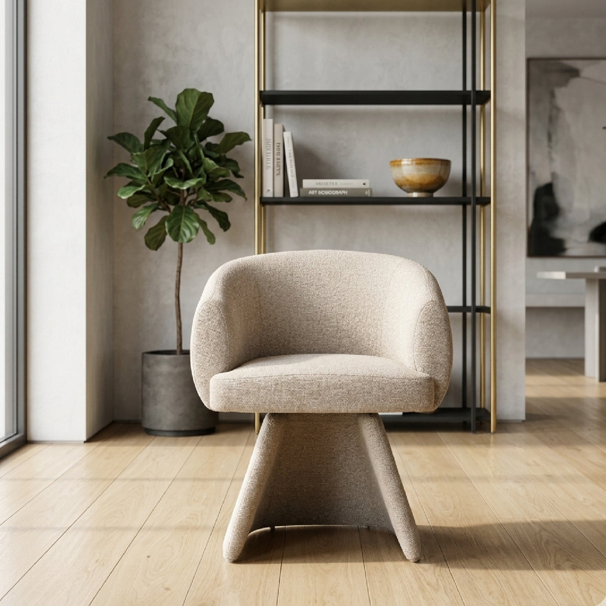 Conical Base Swivel Dining Chair | Oroa.com