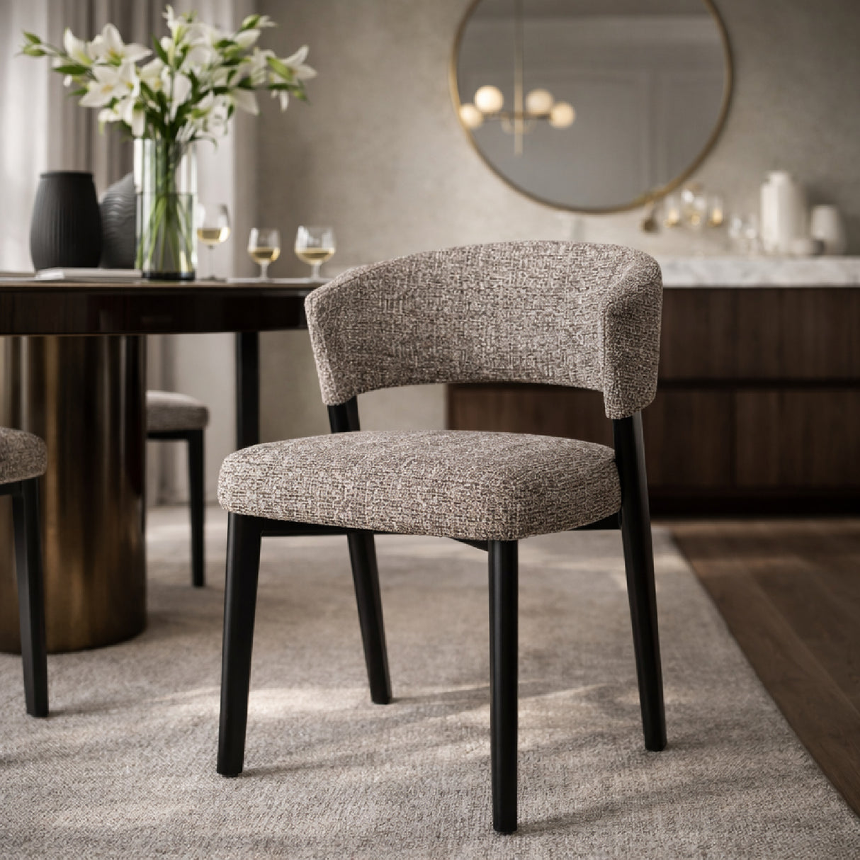 Curved Back Dining Chair | Oroa.com