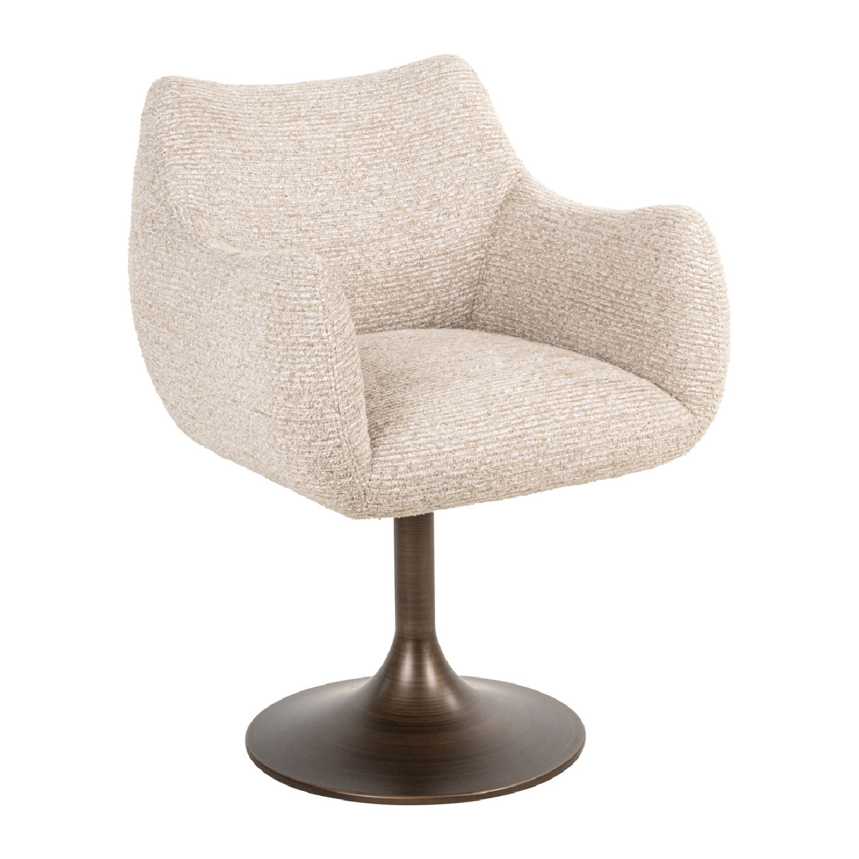 Modern European furniture - Upholstered Dining Swivel Chair - www.oroa.com | Oroa.com