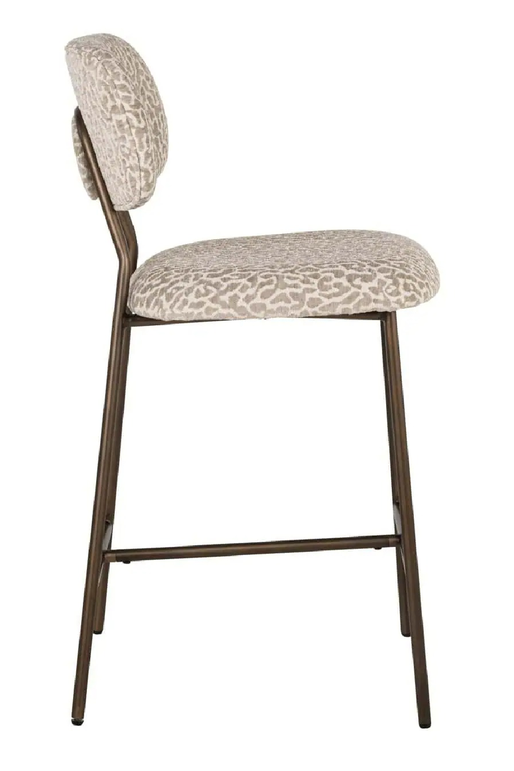 Beige Leopard Print Counter Stools (2) | Oroa.com