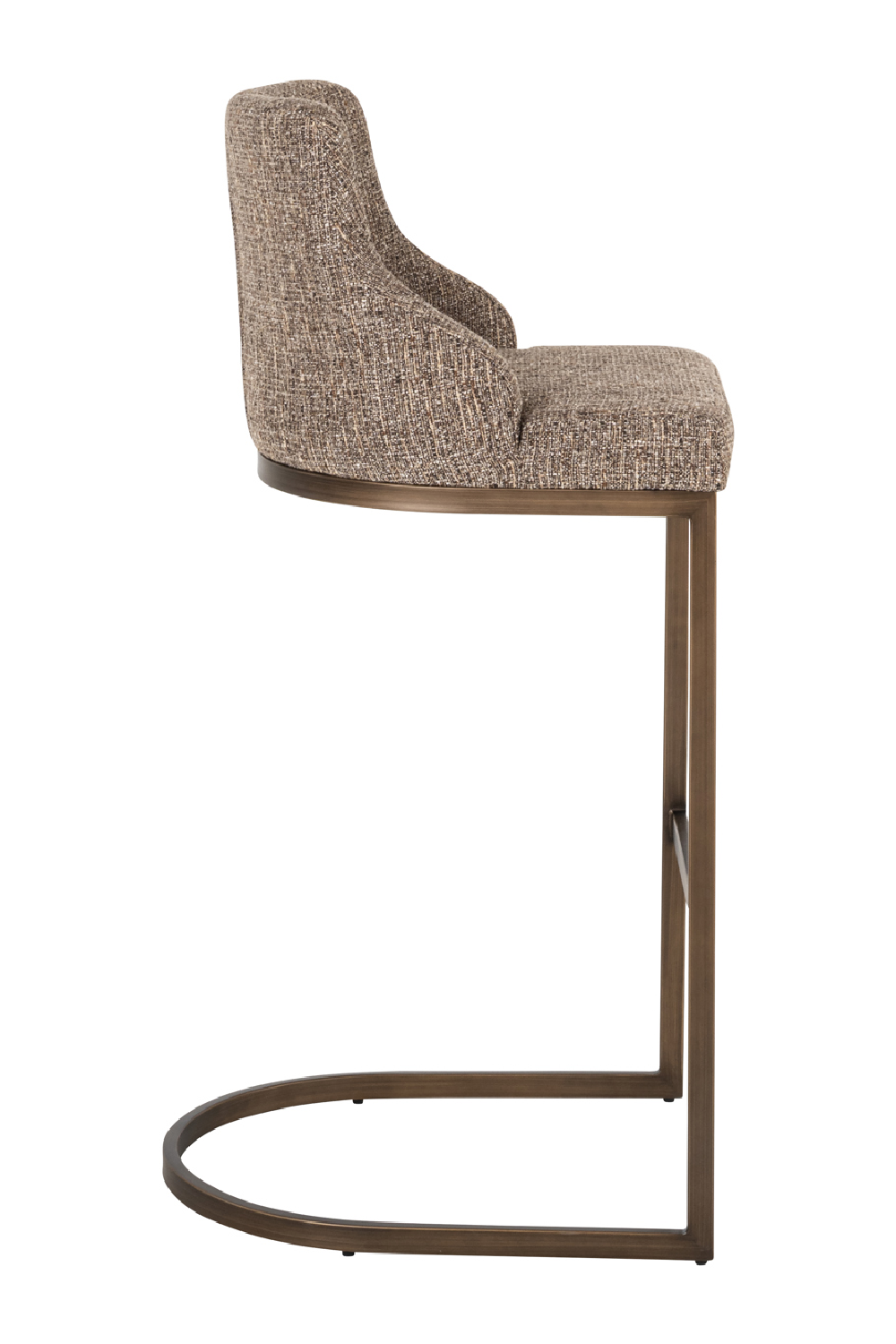 Brown Cantilevered Bar Stool Set (2) | Oroa.com