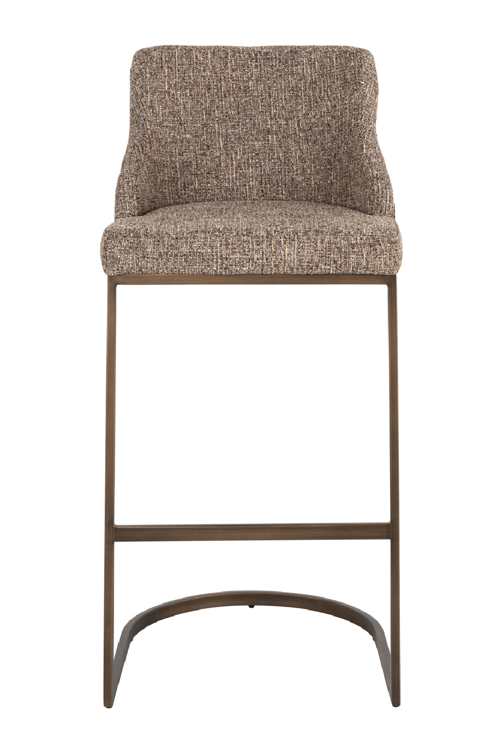 Brown Cantilevered Bar Stool Set (2) | Oroa.com