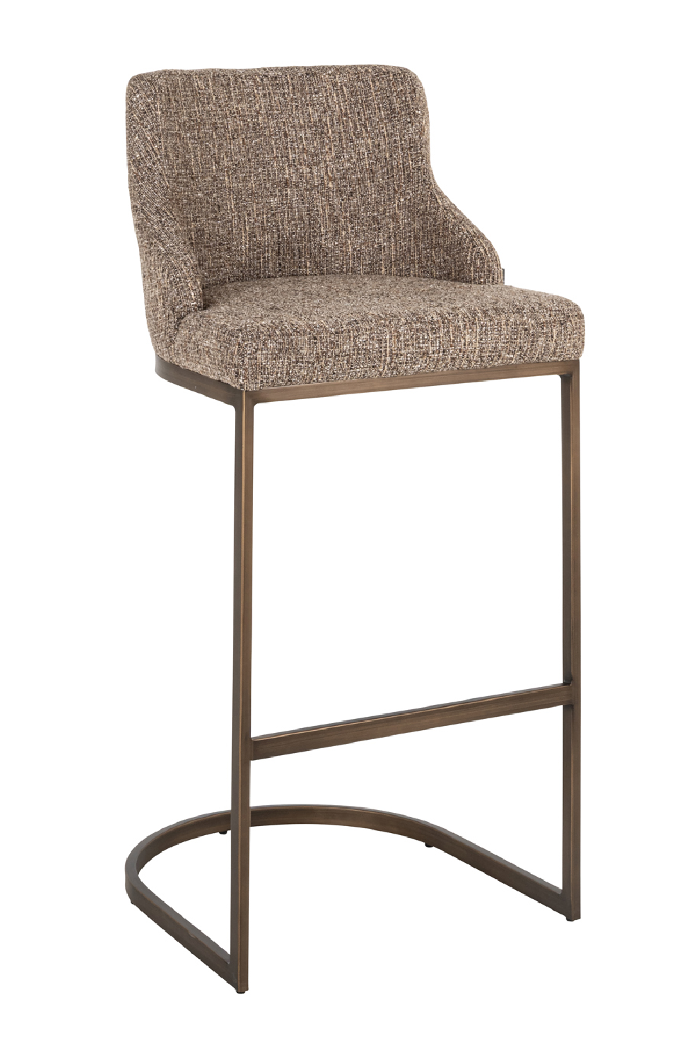 Brown Cantilevered Bar Stool Set (2) | Oroa.com