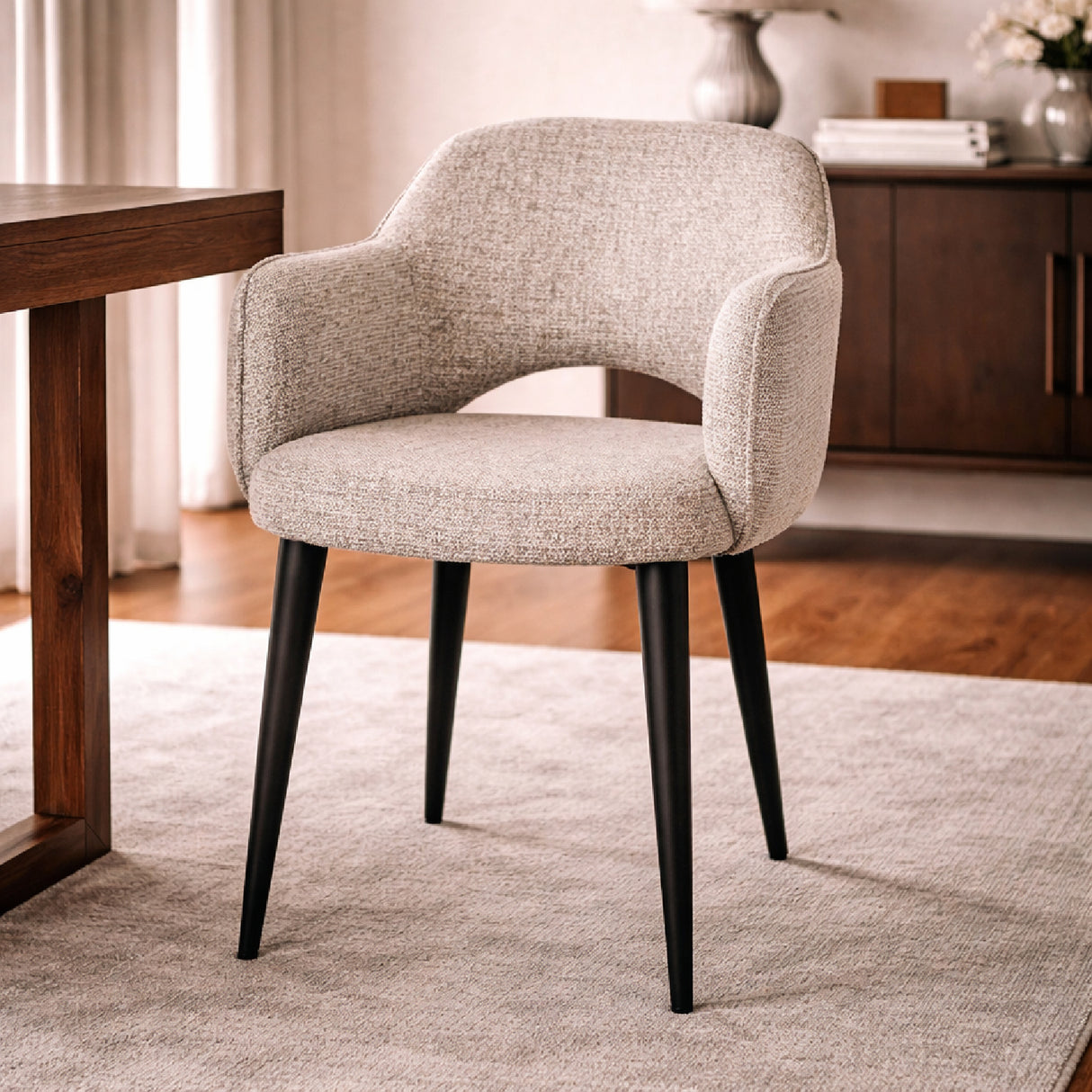 Cut-out Back Dining Armchair | Oroa.com