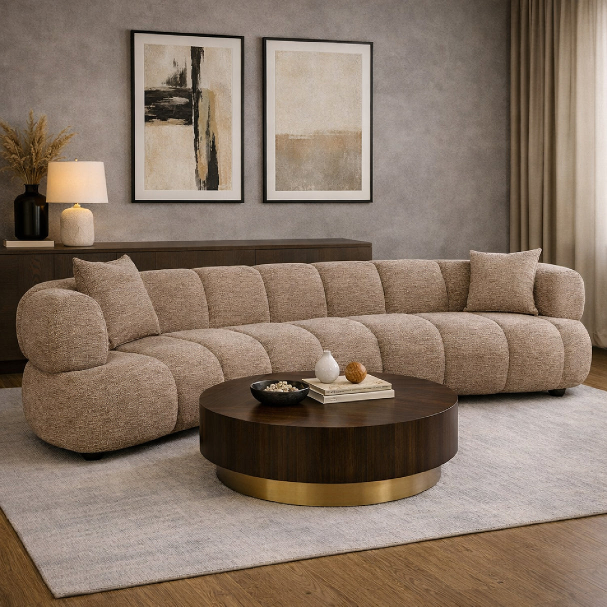 Channeled Modern Sofa | Oroa.com