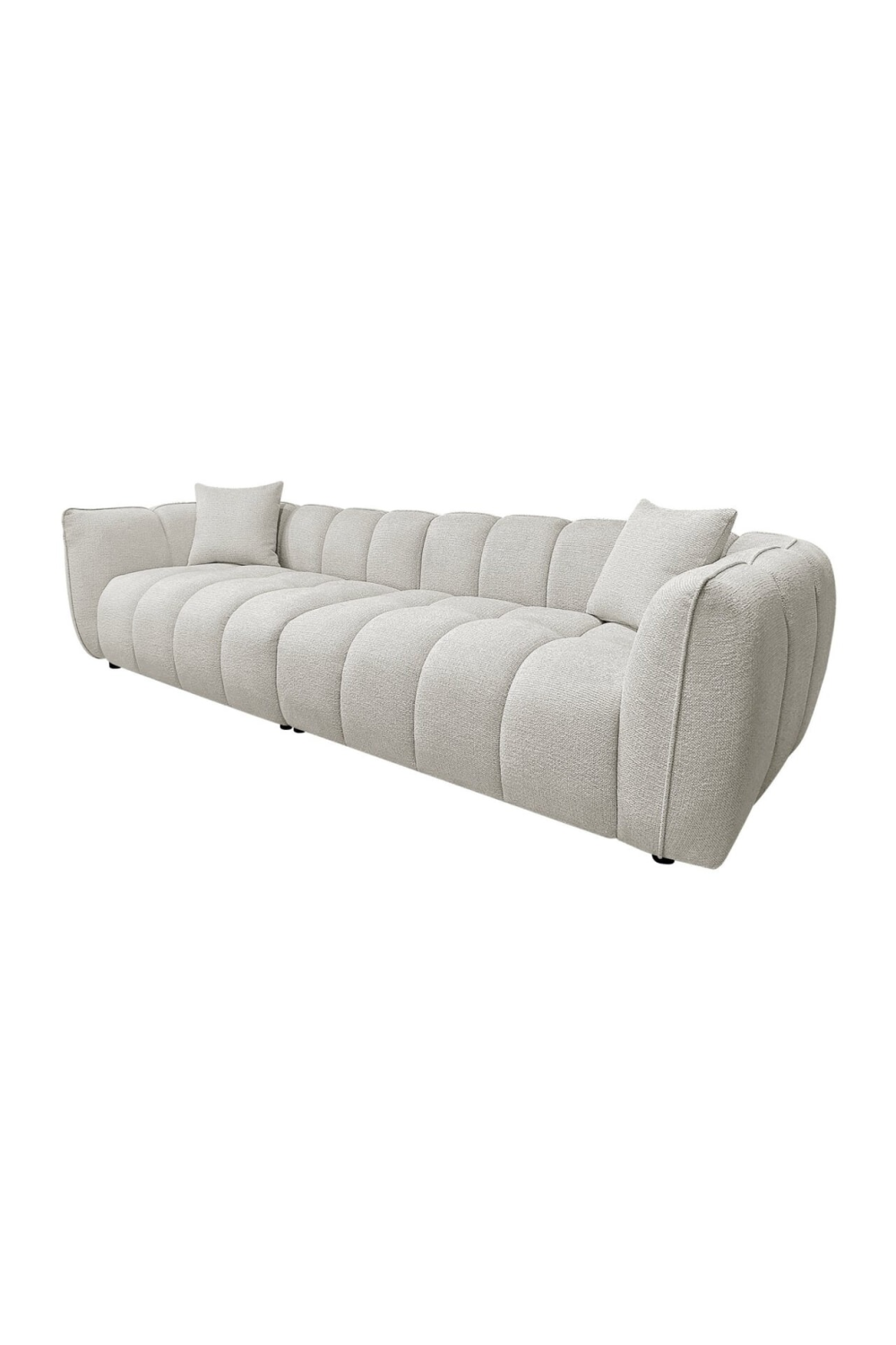 Cream Channeled Sofa | Oroa.com