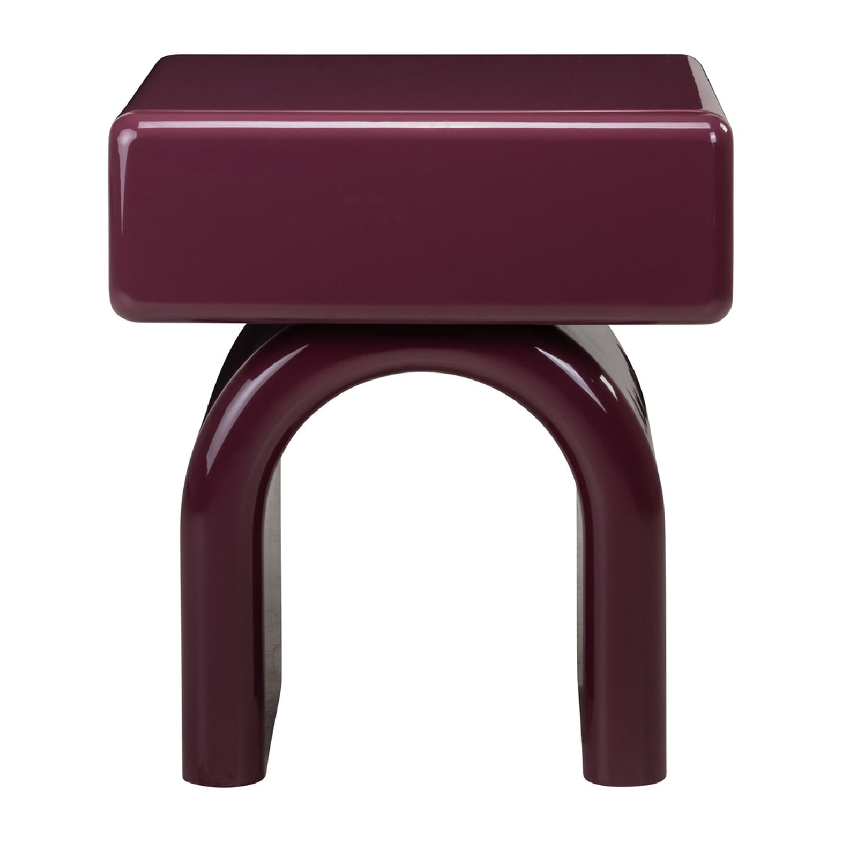 Modern European furniture - Modern Arched 1-Drawer Nightstand - www.oroa.com | Oroa.com