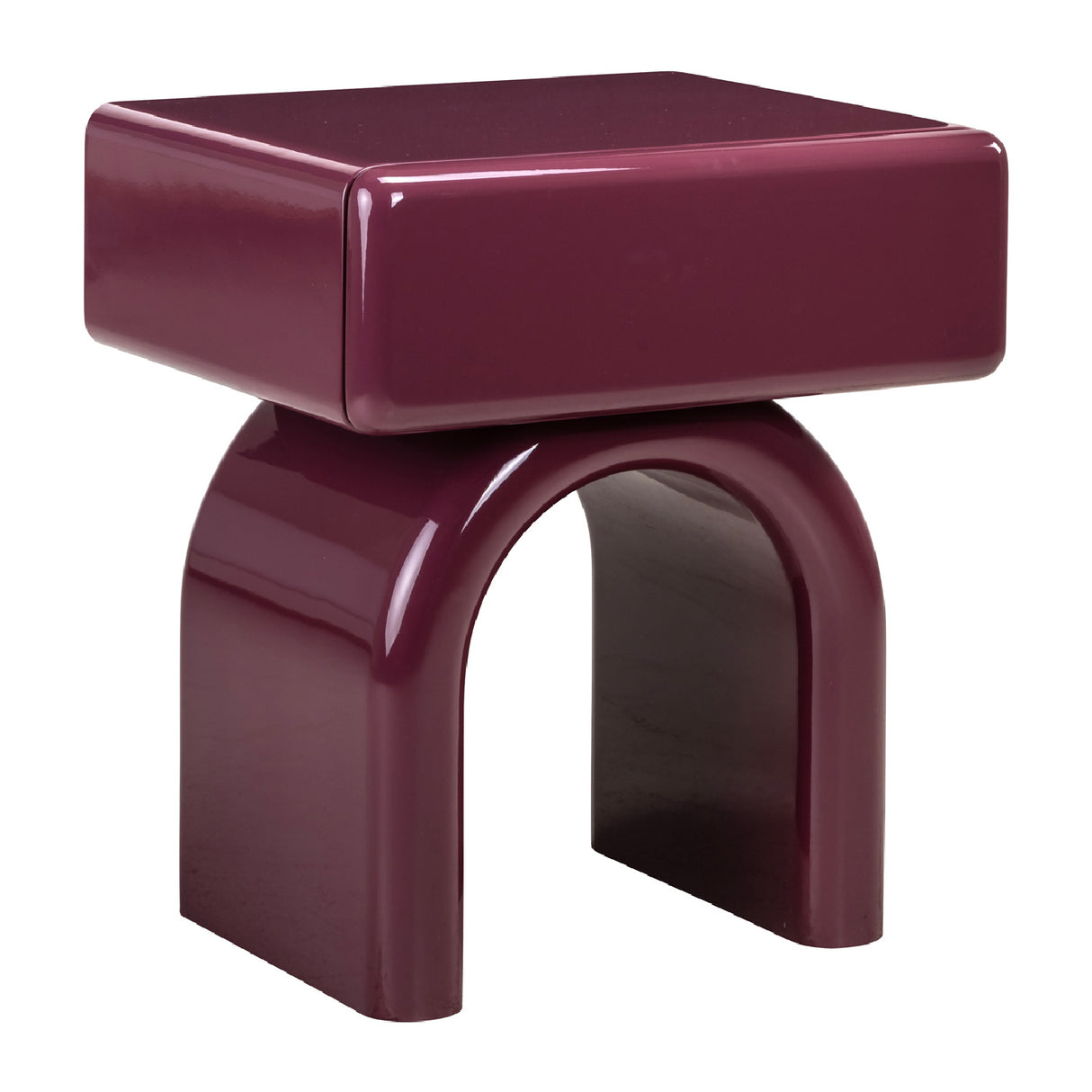 Modern European furniture - Modern Arched 1-Drawer Nightstand - www.oroa.com | Oroa.com