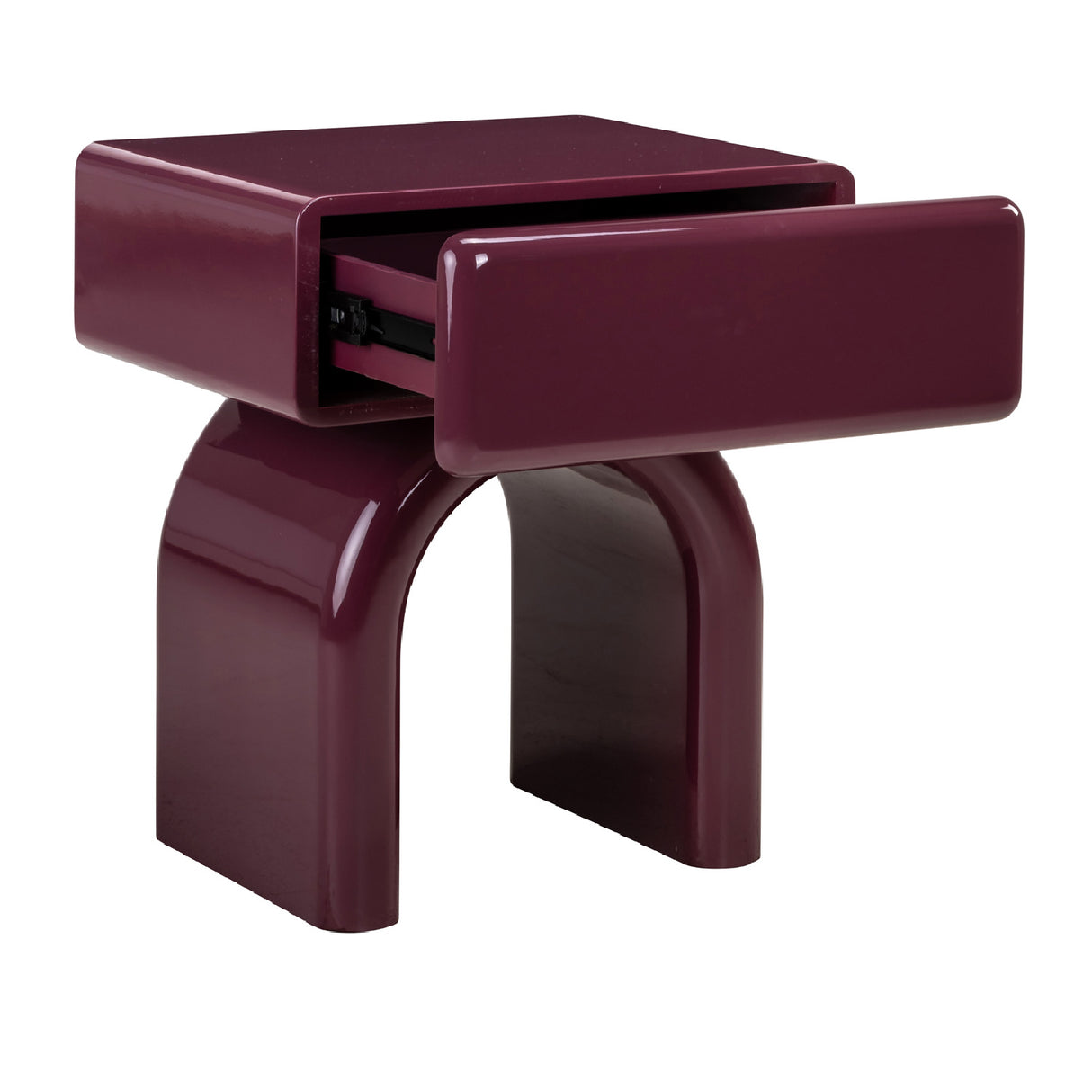 Modern European furniture - Modern Arched 1-Drawer Nightstand - www.oroa.com | Oroa.com