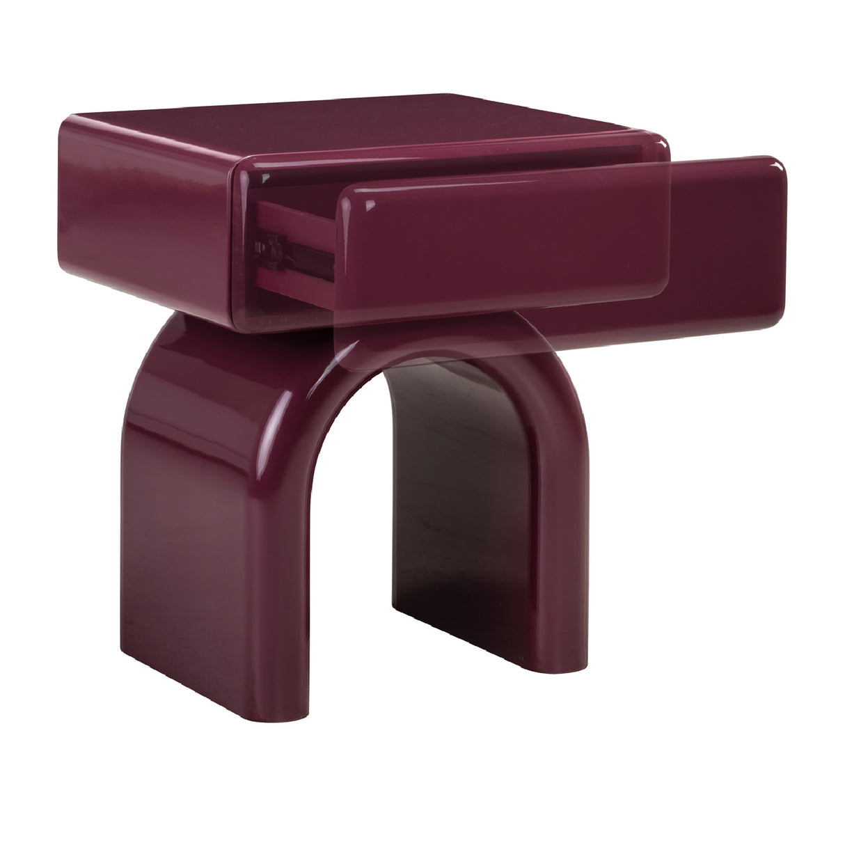 Modern European furniture - Modern Arched 1-Drawer Nightstand - www.oroa.com | Oroa.com