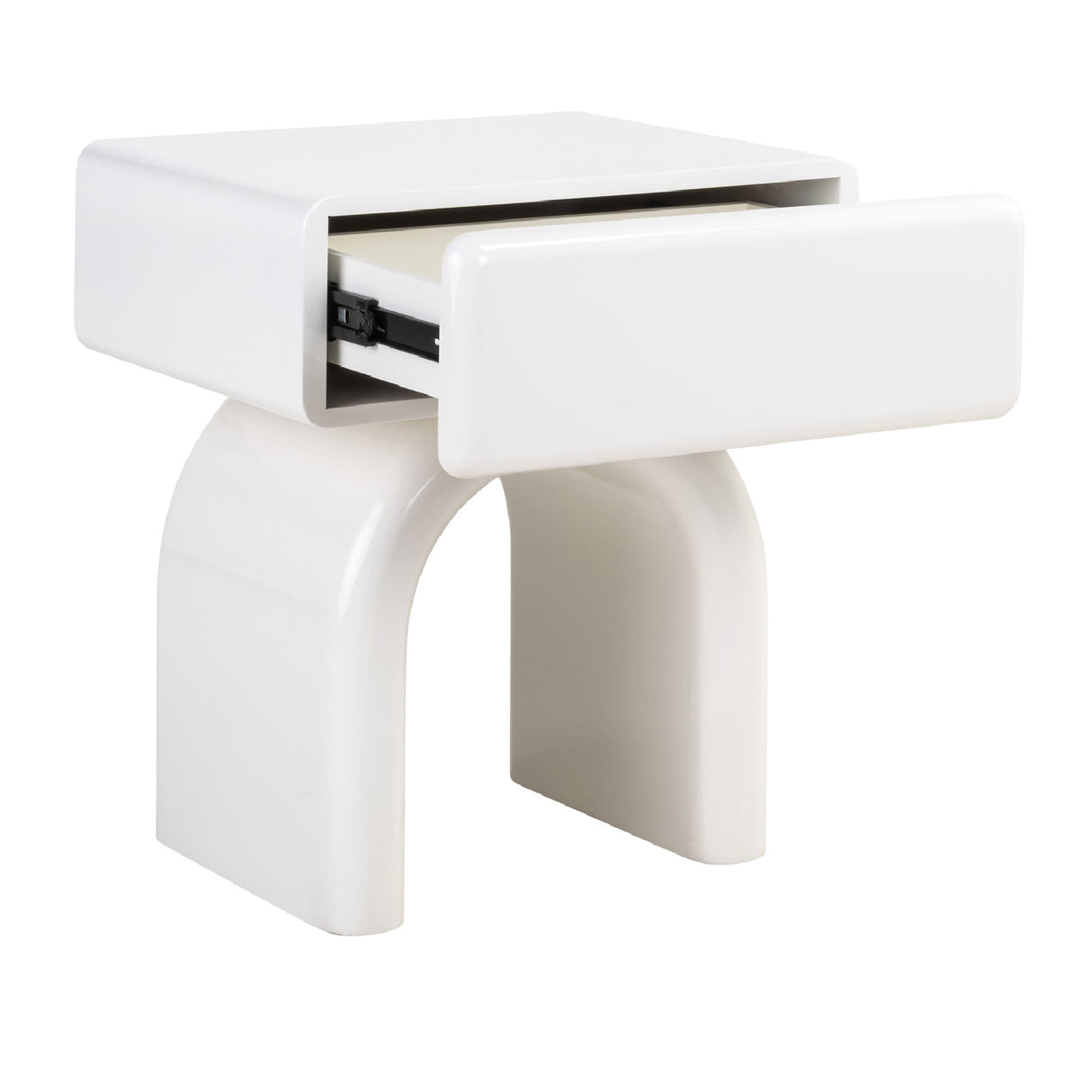 Modern European furniture - Modern Arched 1-Drawer Nightstand - www.oroa.com | Oroa.com