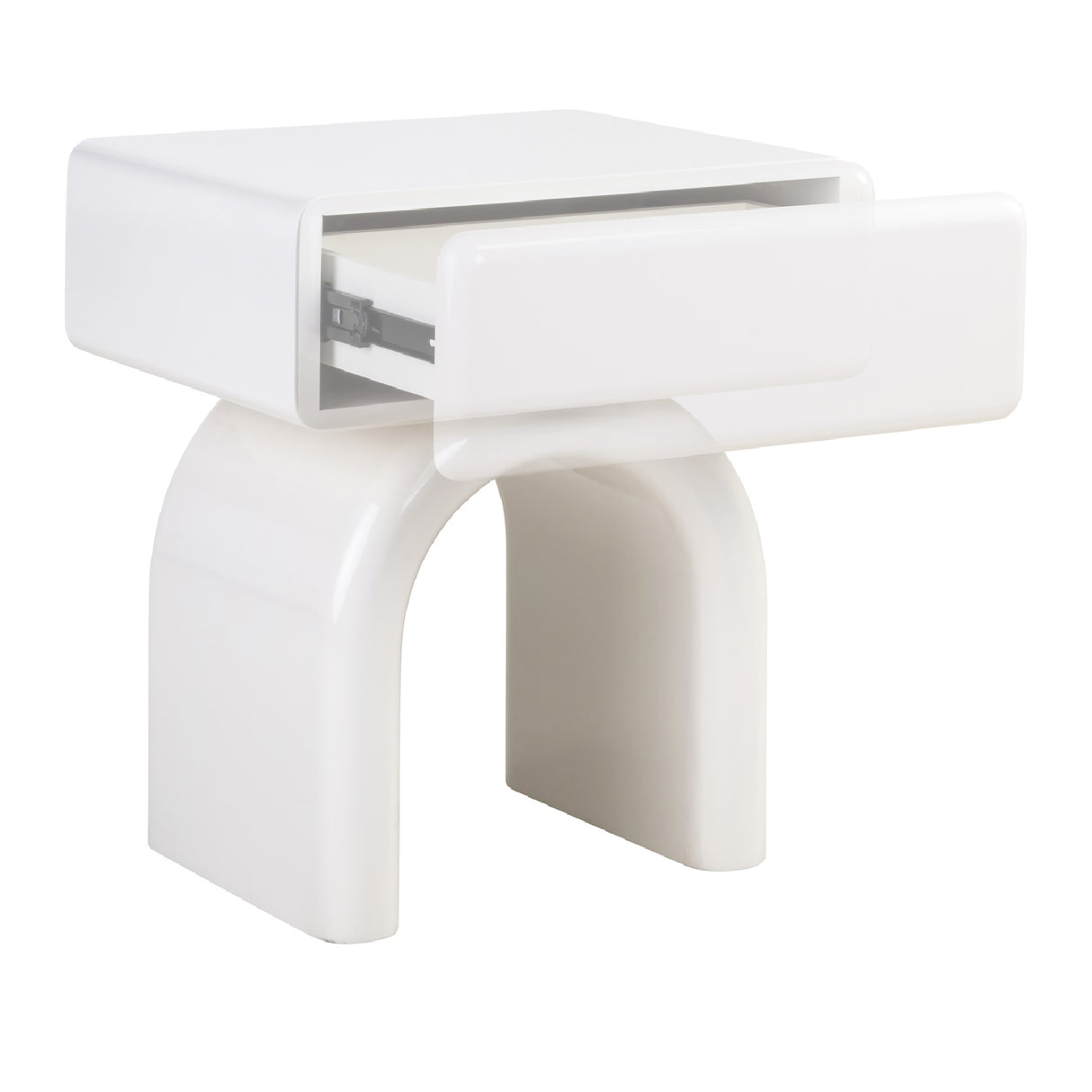 Modern European furniture - Modern Arched 1-Drawer Nightstand - www.oroa.com | Oroa.com