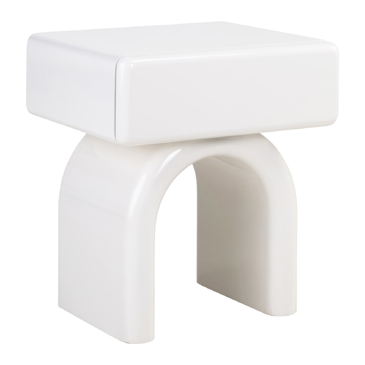 Modern European furniture - Modern Arched 1-Drawer Nightstand - www.oroa.com | Oroa.com
