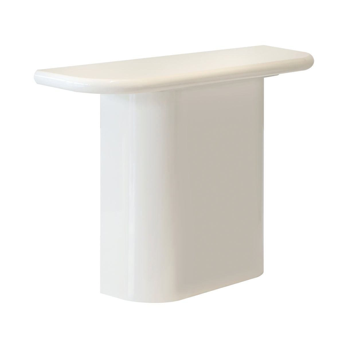 Contract furniture - White Central-Base Console Table - www.oroatrade.com | Oroa.com