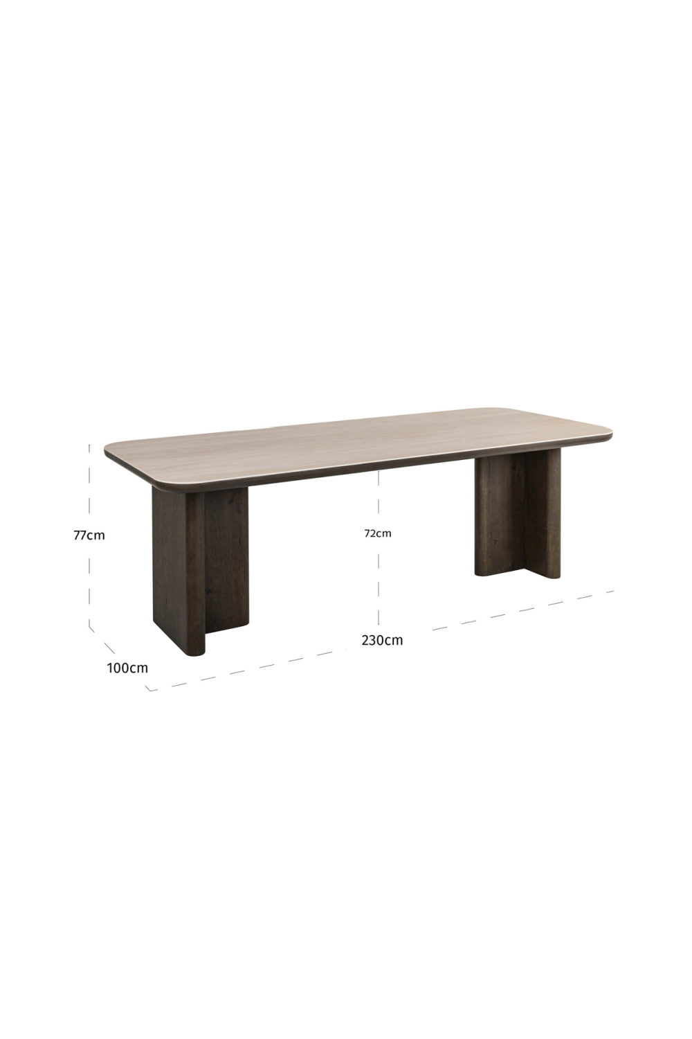 Travertine Ceramic Dining Table | Richmond Interiors Nando | Oroa.com