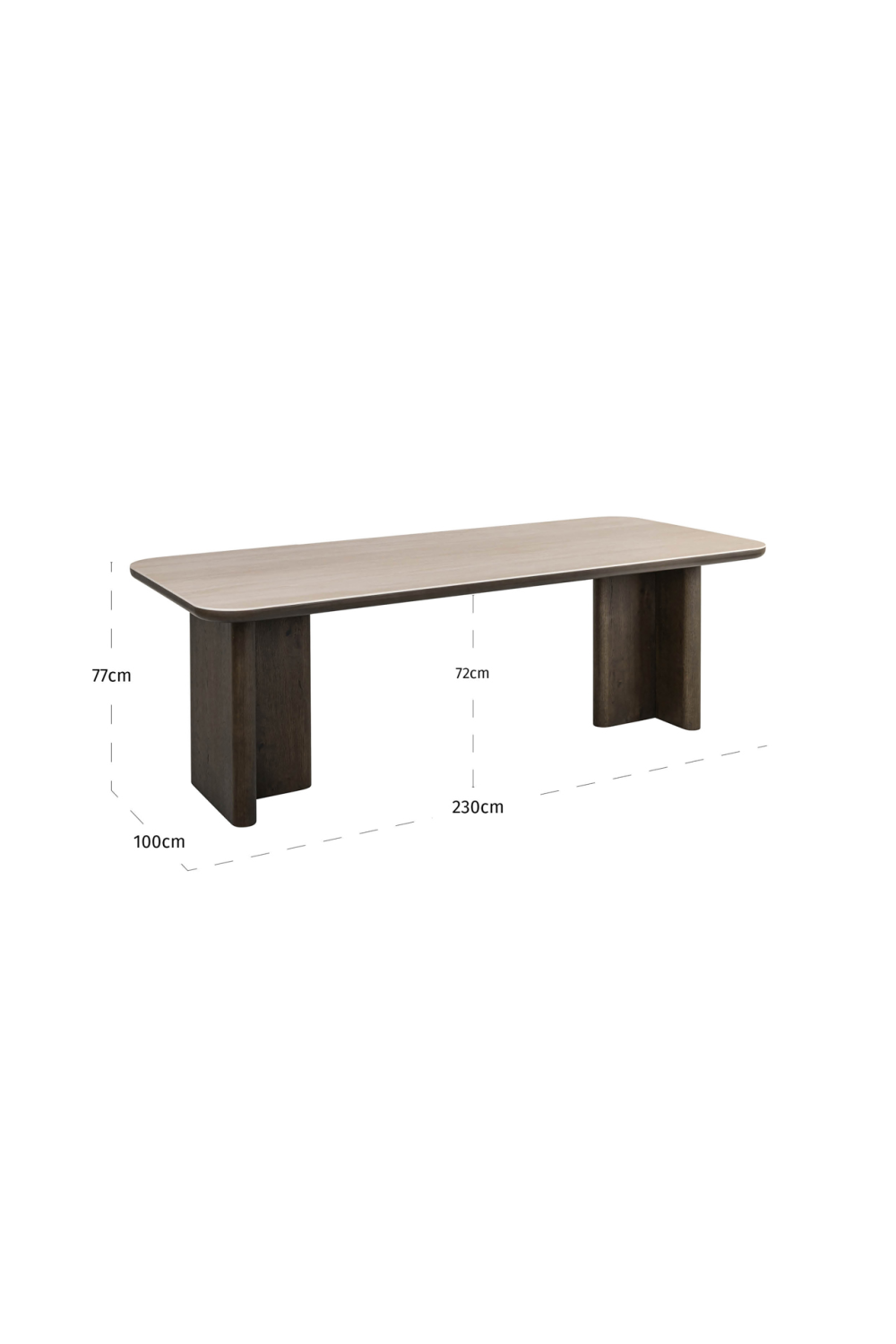Travertine Ceramic Dining Table | Oroa.com