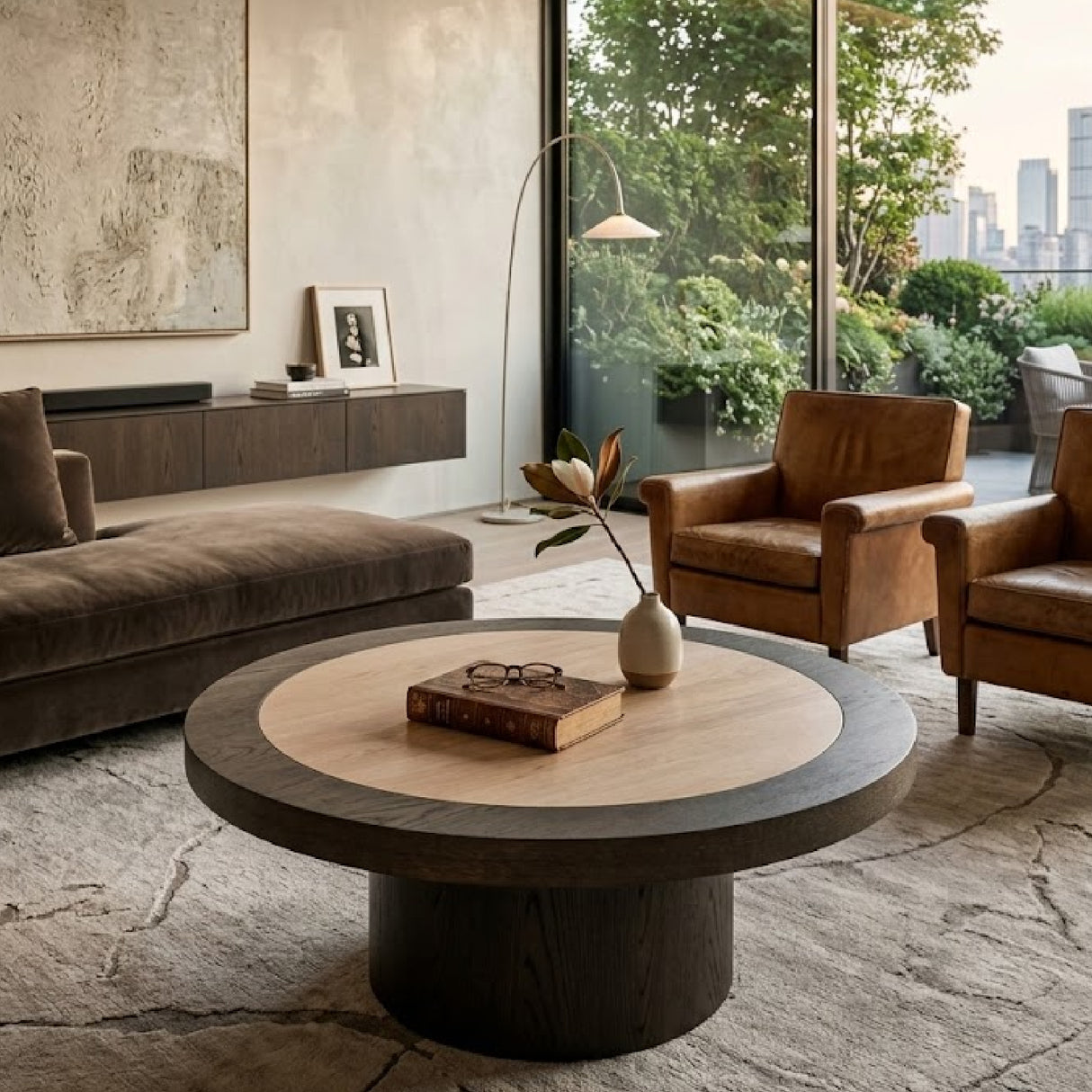 Oak Framed Ceramic Coffee Table | Oroa.com