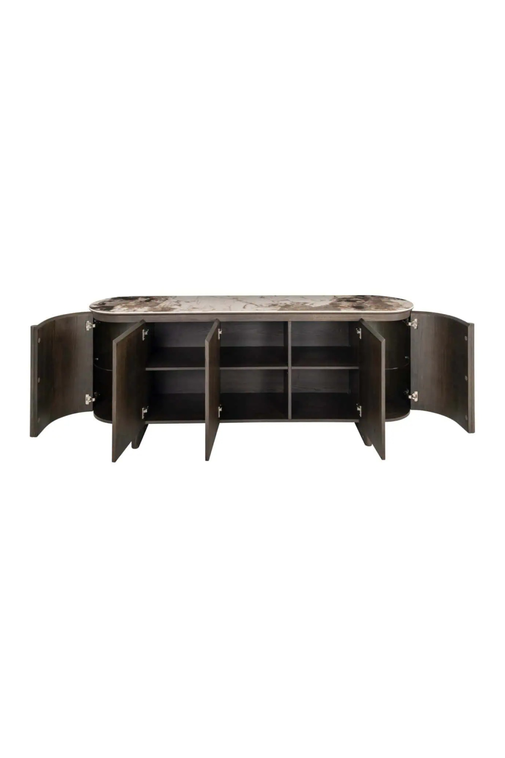 Brown Oak 5-Door Sideboard | Oroa.com