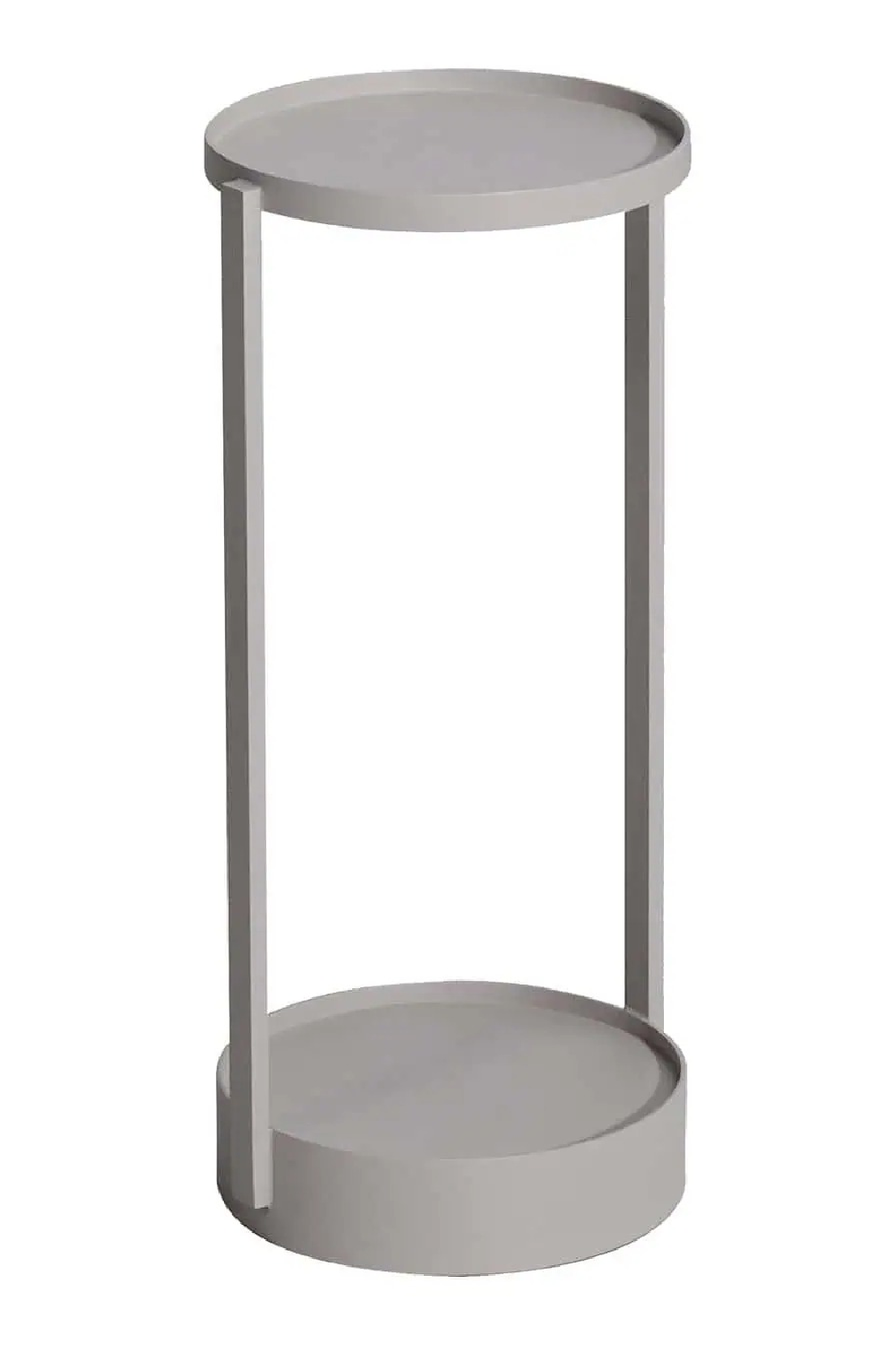 Round Beige Outdoor End Table | Oroa.com