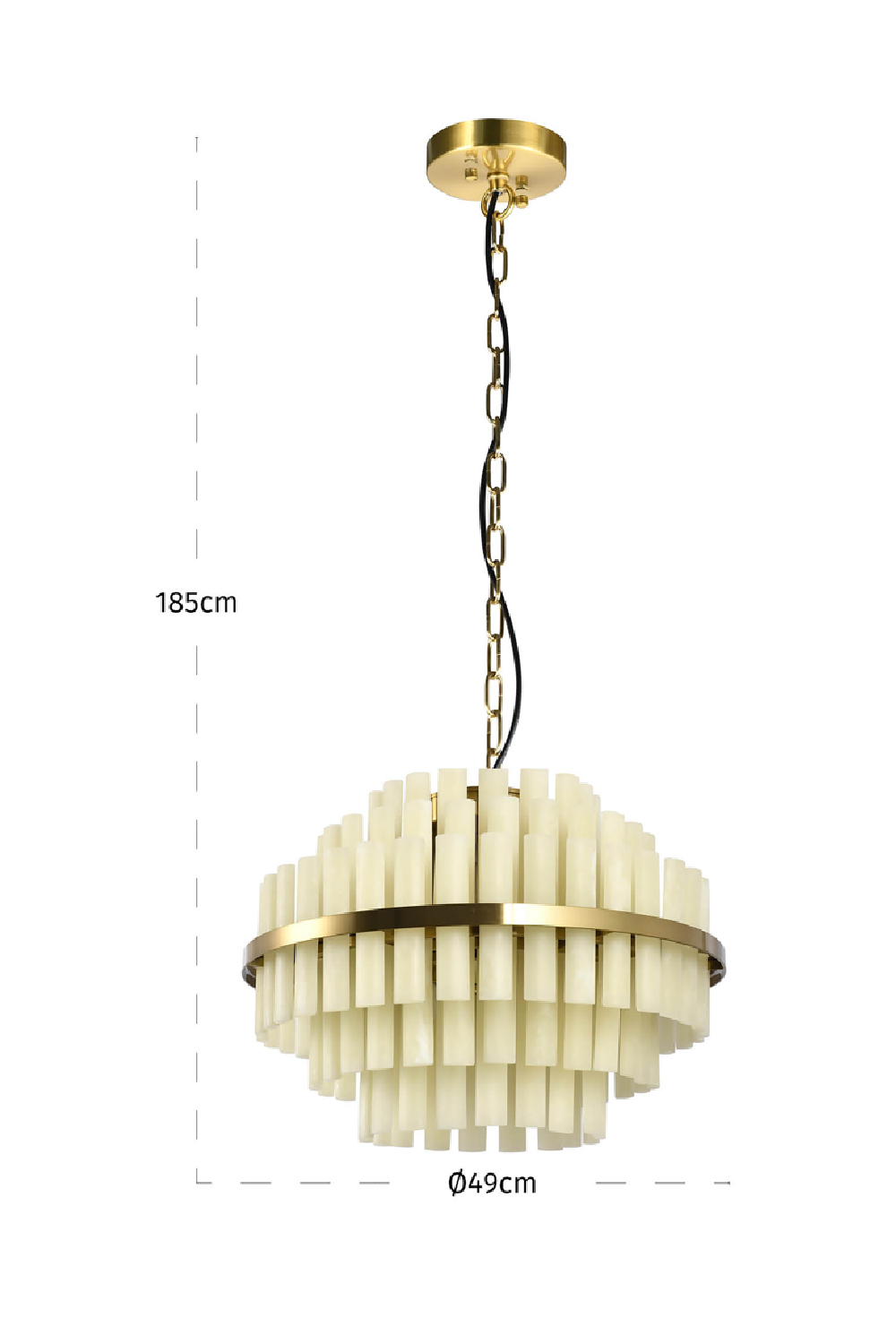 Modern or European furniture - White Alabaster Inspired Chandelier - link to oroa.com | Oroa.com
