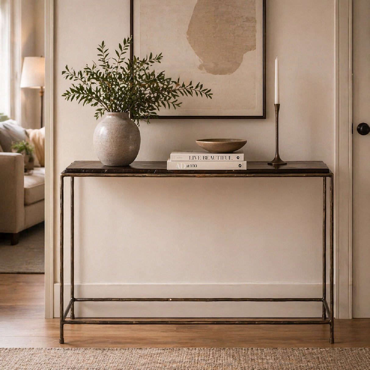 Modern European furniture - Bronze Console Table - www.oroa.com | Oroa.com