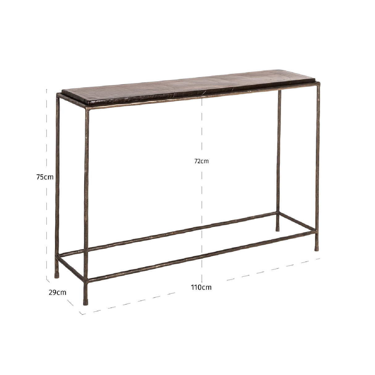 Modern European furniture - Bronze Console Table - www.oroa.com | Oroa.com