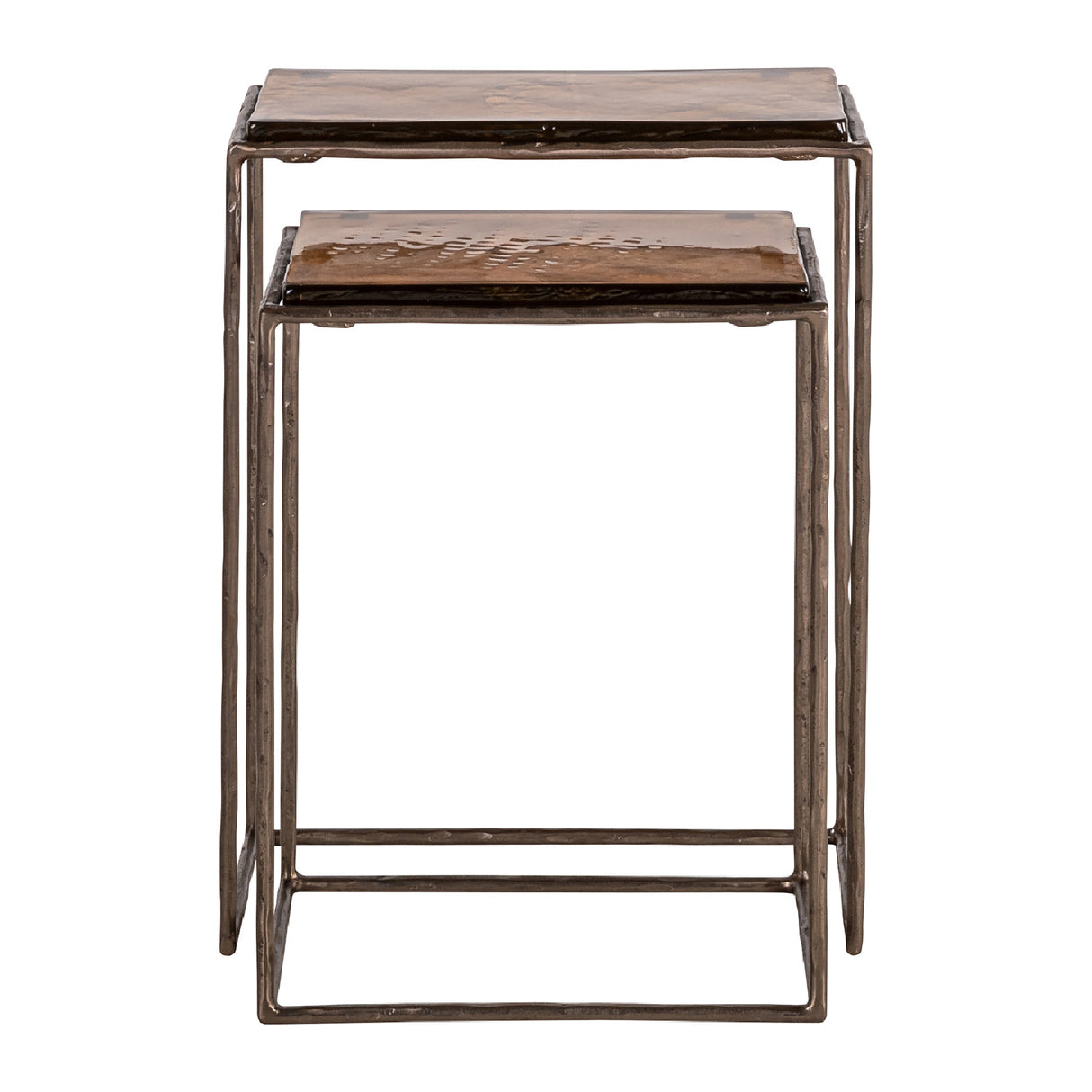 Modern European furniture - Bronze End Table Set (2) - www.oroa.com | Oroa.com