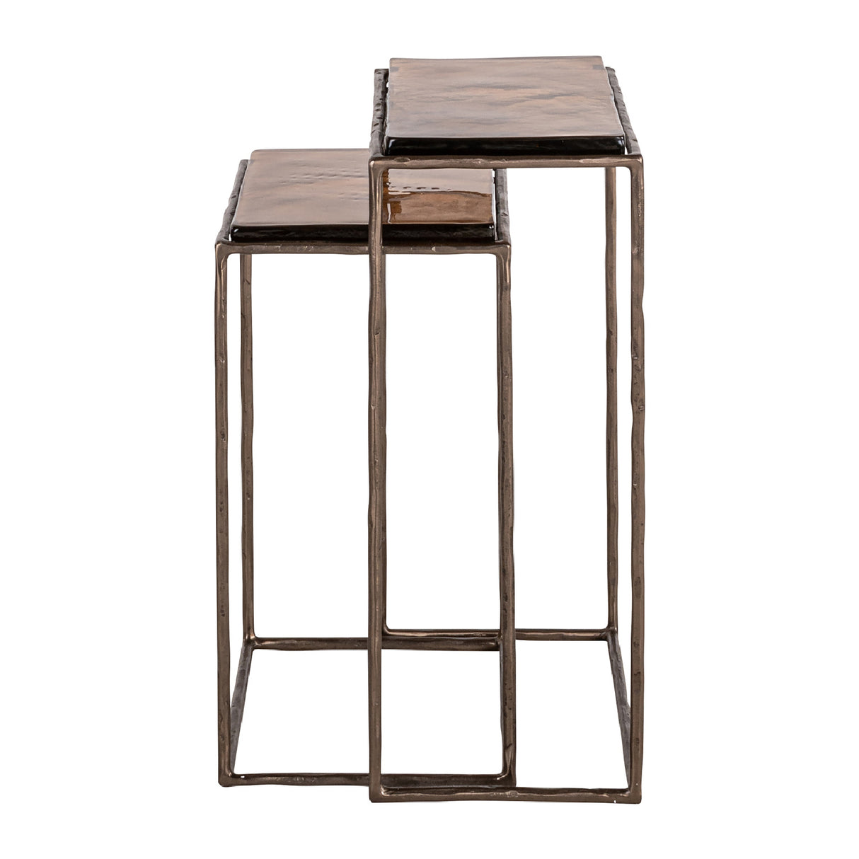 Modern European furniture - Bronze End Table Set (2) - www.oroa.com | Oroa.com