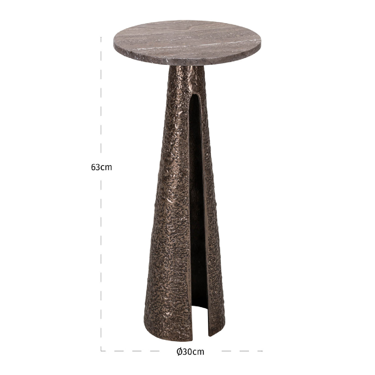 Modern European furniture - Bronze Base End Table - www.oroa.com | Oroa.com