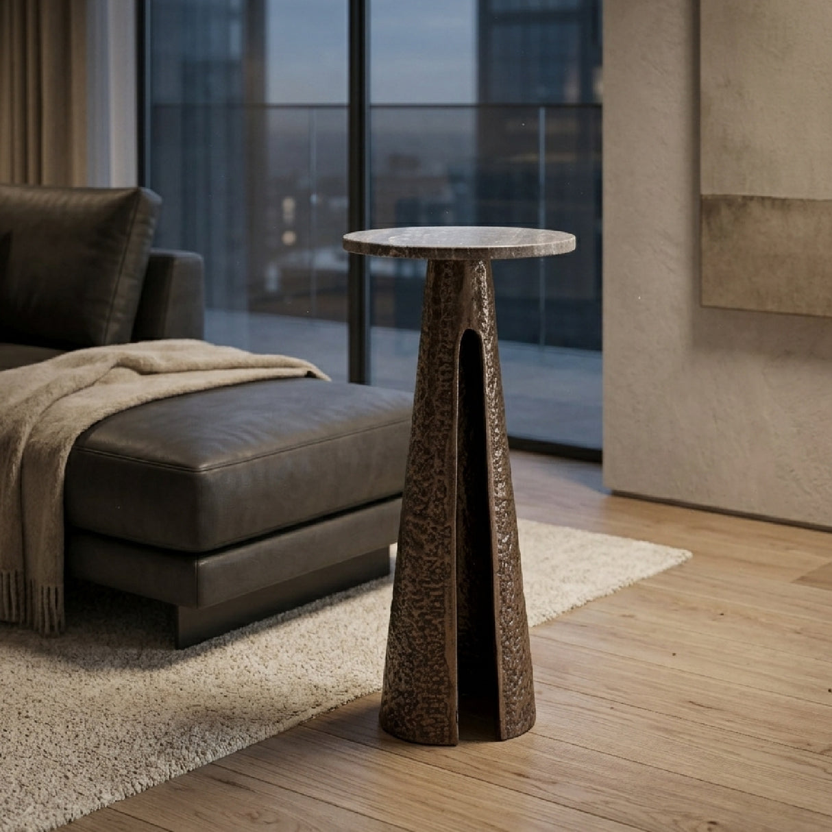 Modern European furniture - Bronze Base End Table - www.oroa.com | Oroa.com