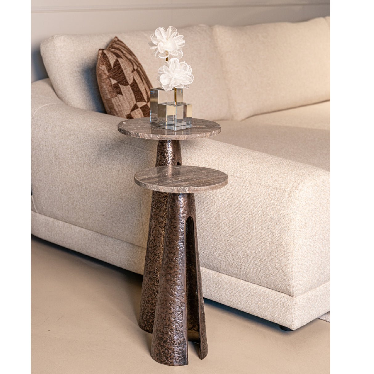 Modern European furniture - Bronze Base End Table - www.oroa.com | Oroa.com