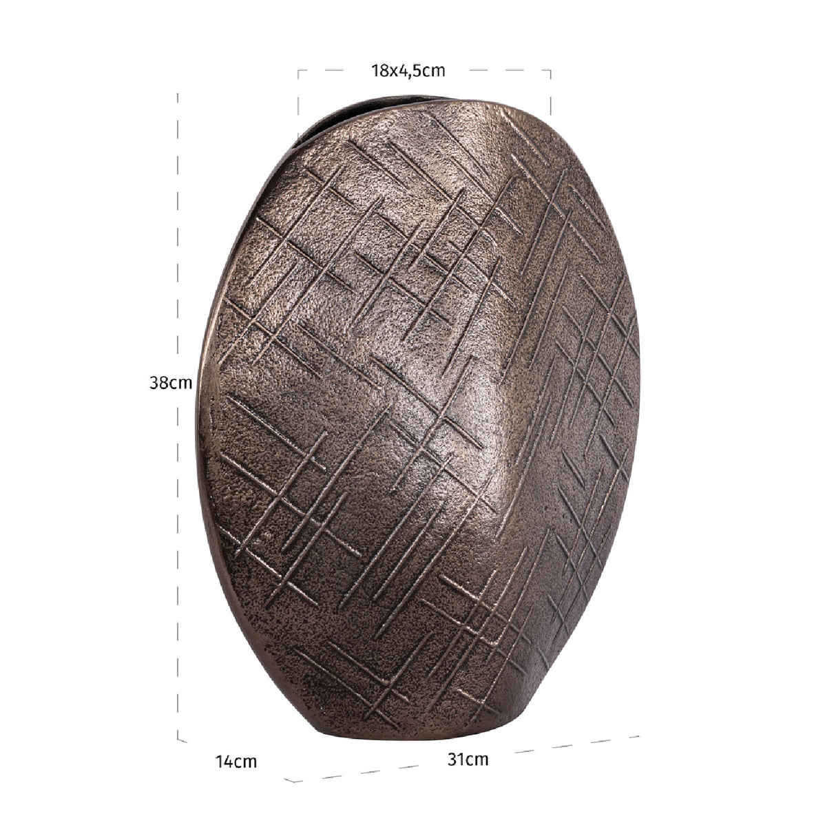 Modern European furniture - Bronze Aluminum Vase - www.oroa.com | Oroa.com