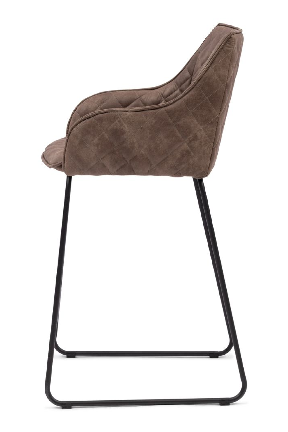 Quilted Leather Counter Stool | Rivièra Maison Frisco Drive | Oroa.com