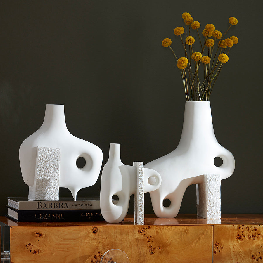 Organic-Shaped Porcelain Vase M | Jonathan Adler Paradox | Oroa.com