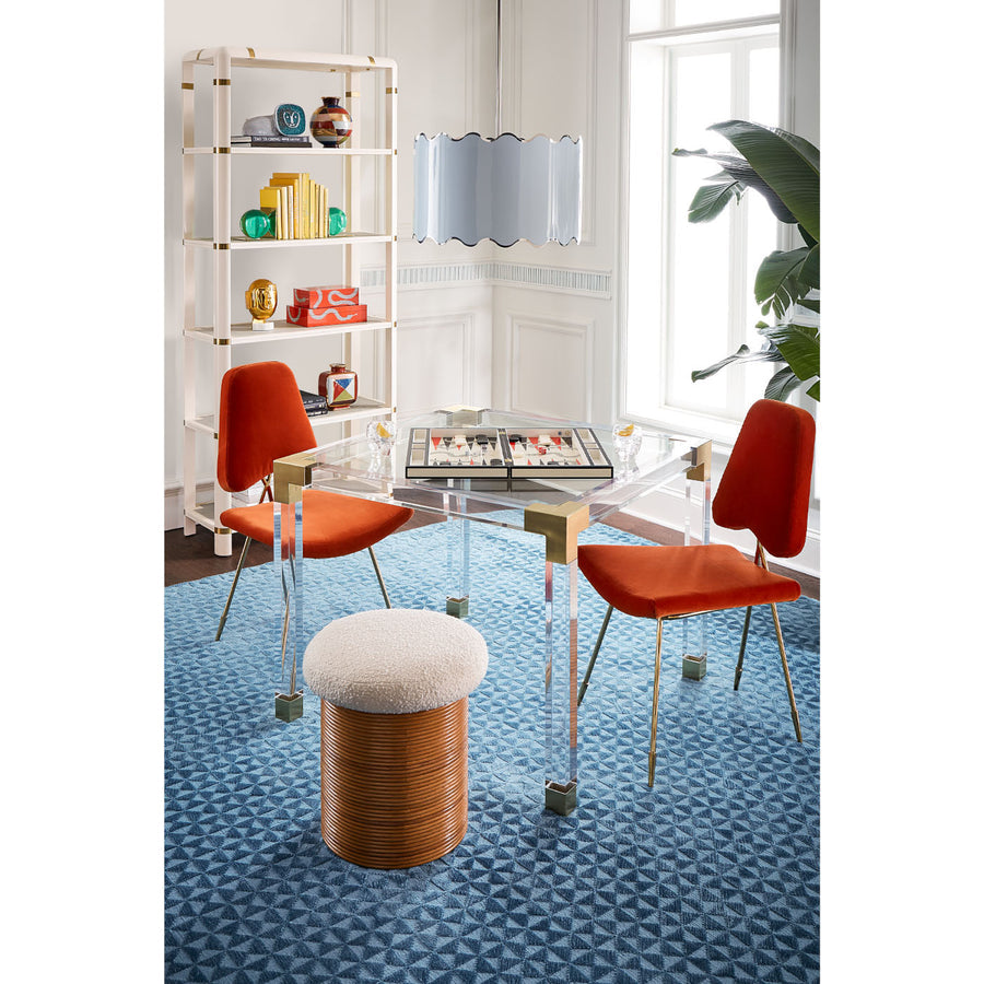 Crisscross Brass Frame Dining Chair | Oroa.com