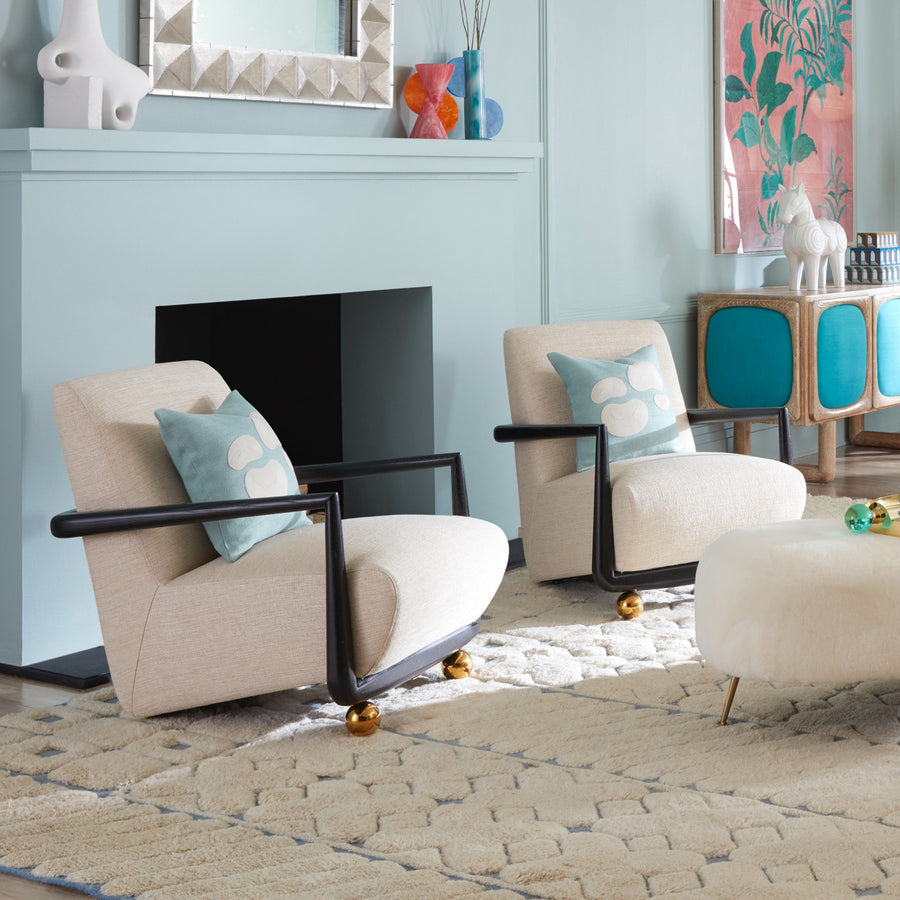 Golden Orb Leg Club Chair | Jonathan Adler St. Germain | Oroa.com