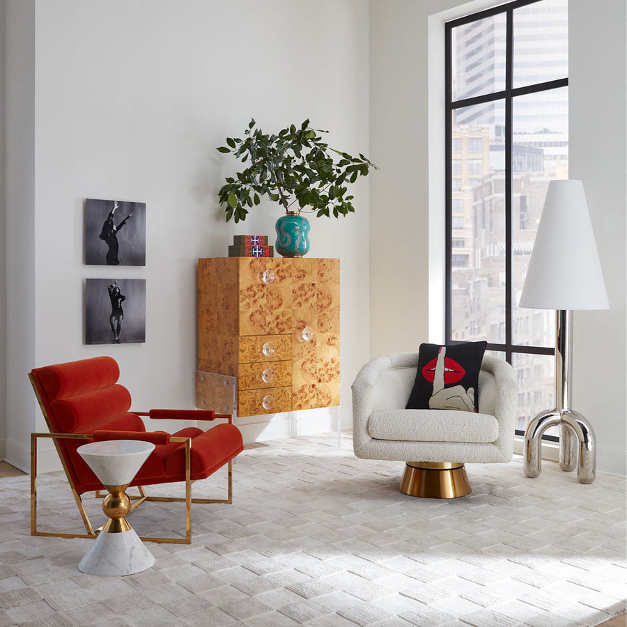 Polished Nickel Floor Lamp | Jonathan Adler Pompidou | Oroa.com