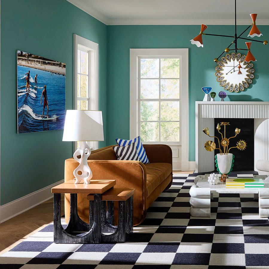 Brushed Oak Nesting Coffee Tables (2) | Jonathan Adler Coliseum | Oroa.com