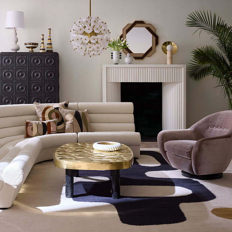 Pebble-Patterned Brass Cocktail Table | Jonathan Adler Reform | Oroa.com