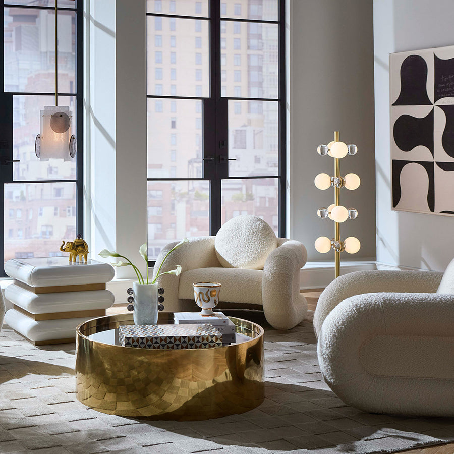 Tubular Framed Upholstered Lounge Chair | Jonathan Adler | Oroa.com