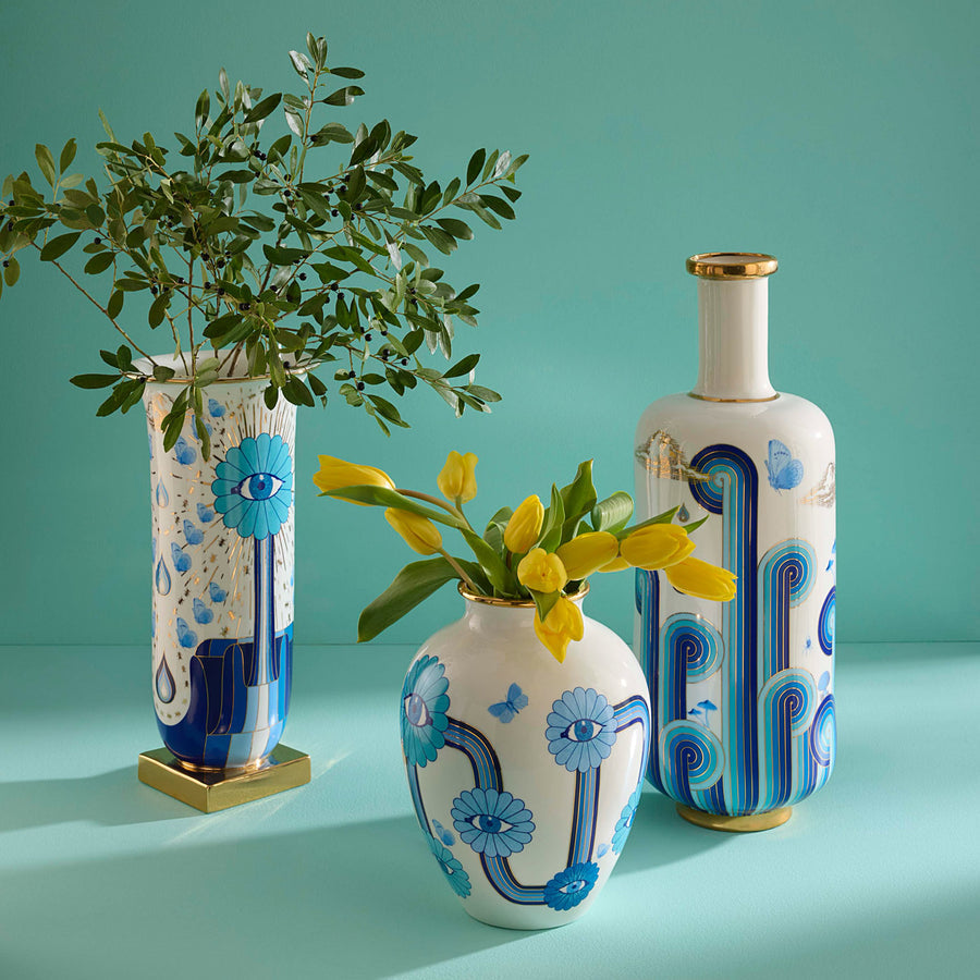 Floral Eye Porcelain Urn | Jonathan Adler Druggist | Oroa.com
