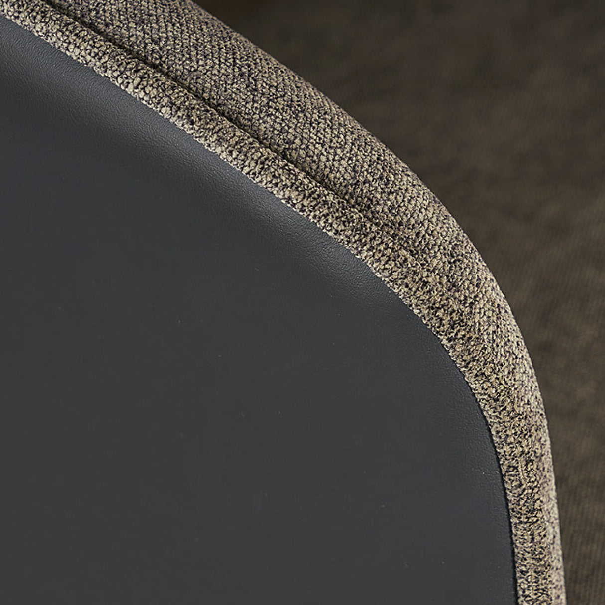 Modern European furniture - Gray Fabric & Leather Bar Stool - www.oroa.com | Oroa.com
