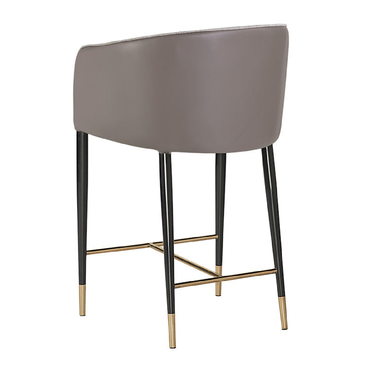Modern European furniture - Taupe Leather Counter Stool - www.oroa.com | Oroa.com