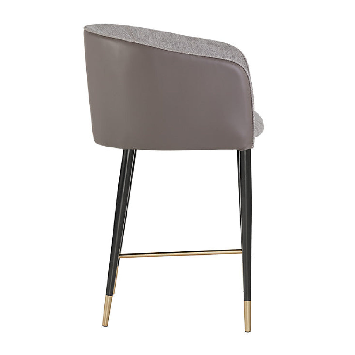 Modern European furniture - Taupe Leather Counter Stool - www.oroa.com | Oroa.com