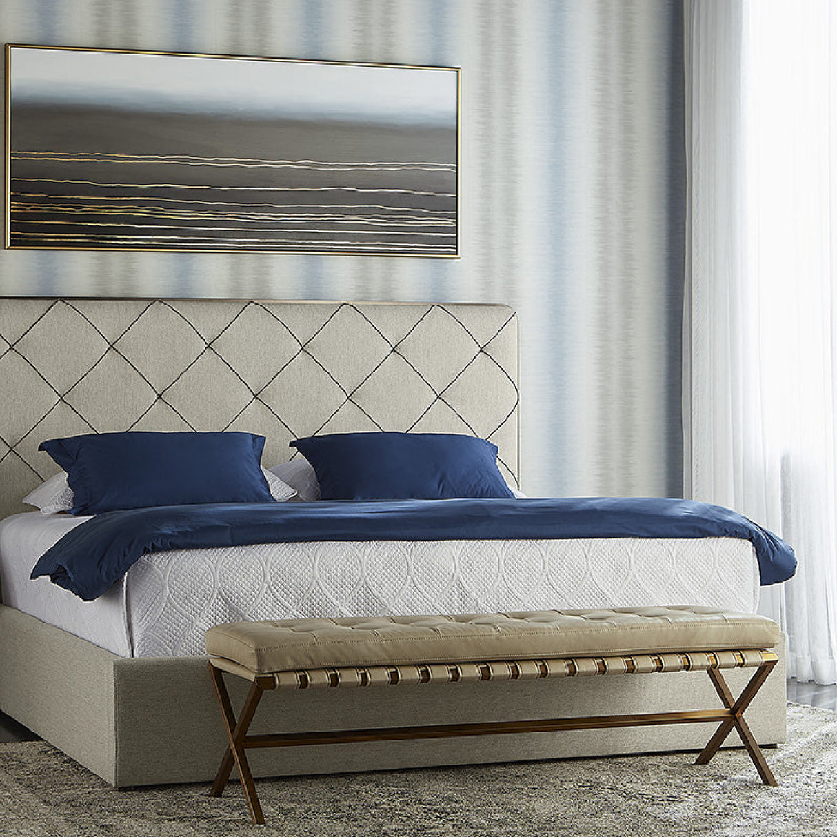 Modern European furniture - Button Tufted Leather Bench - www.oroa.com | Oroa.com