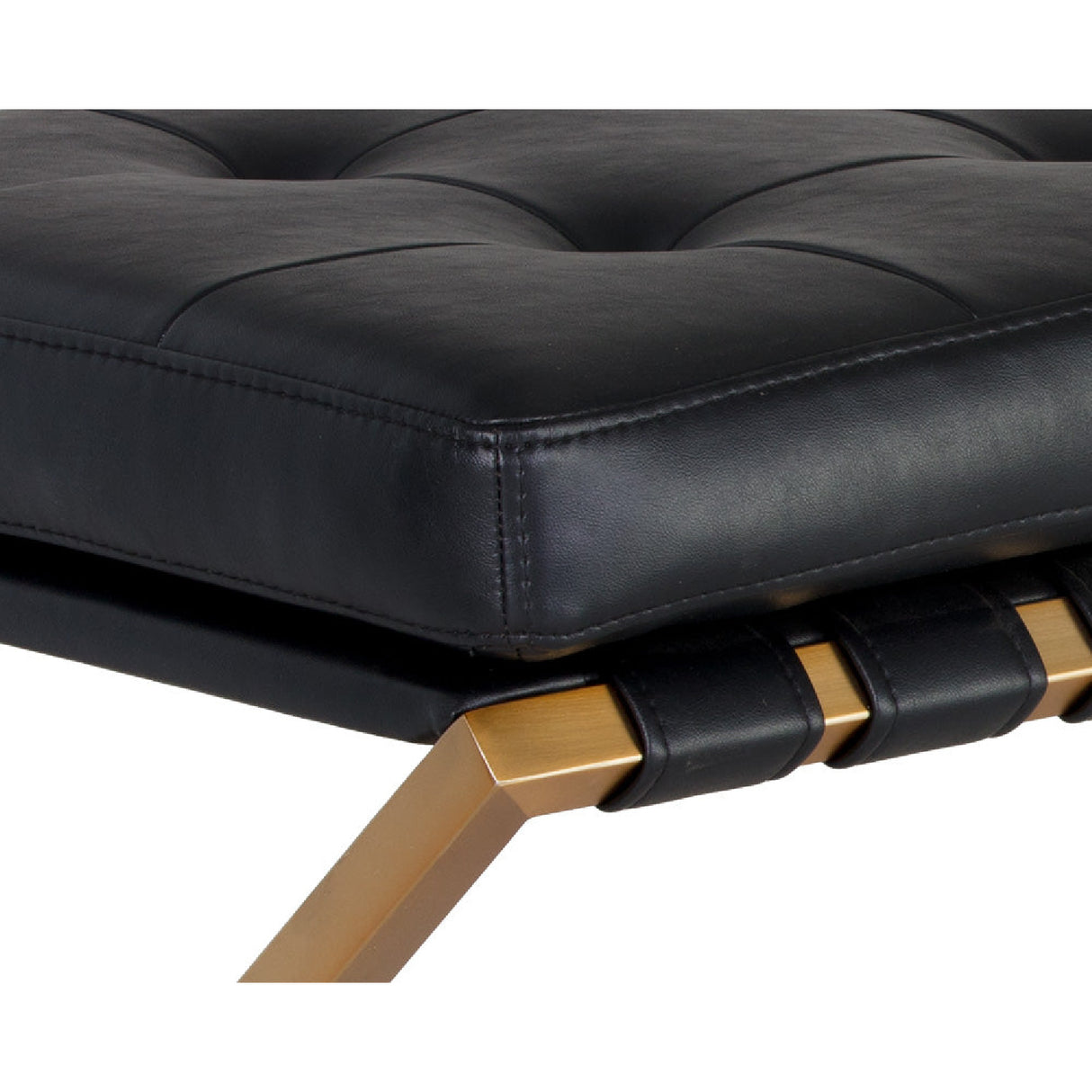 Modern European furniture - Button Tufted Leather Bench - www.oroa.com | Oroa.com