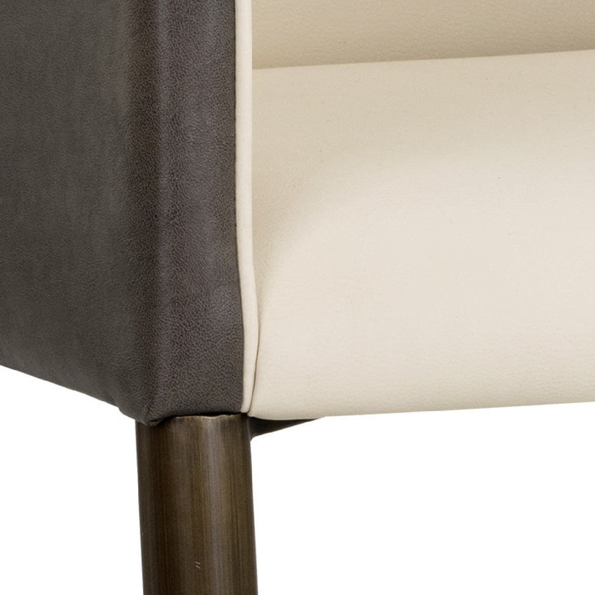 Modern European furniture - Cream Leather Dining Armchair - www.oroa.com | Oroa.com