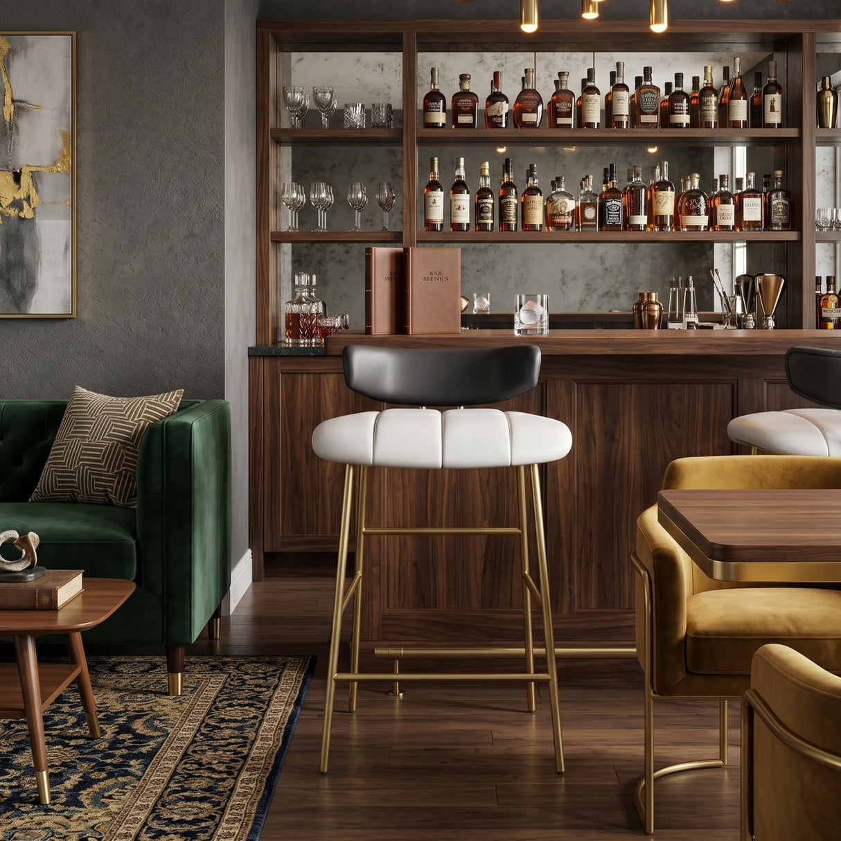 Modern European furniture - Leather Inspired Counter Stool - www.oroa.com | Oroa.com